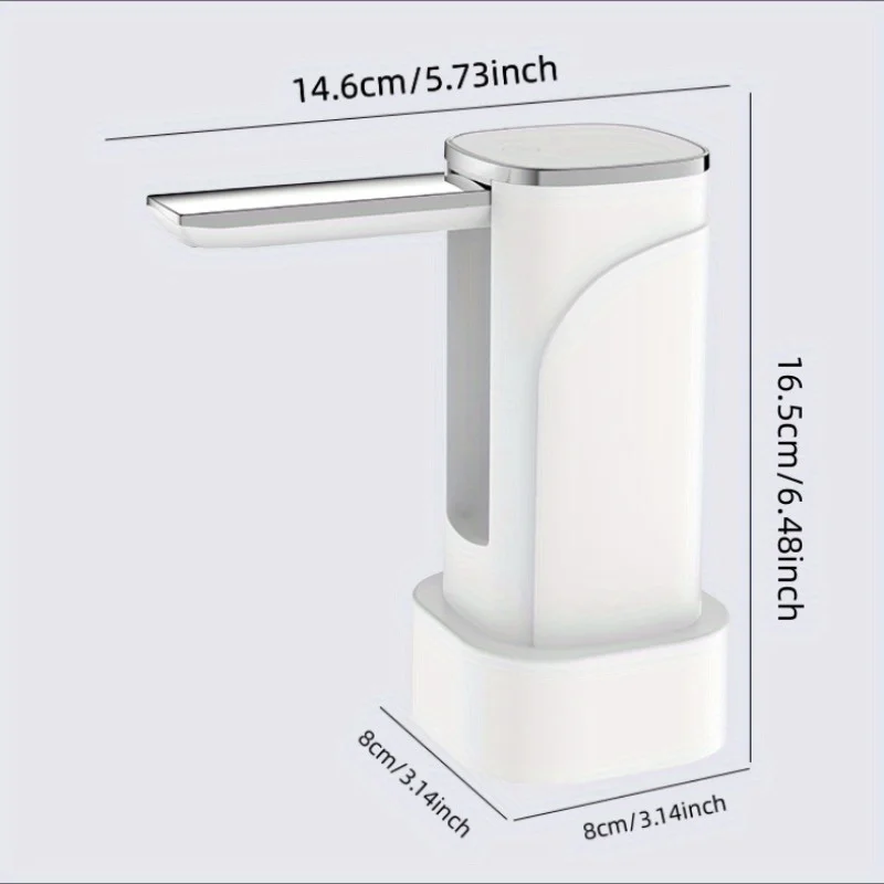 Portable 3-10Gallon Electric Water Bottle Pump Automatic Water Dispenser Pump with Large LED Display USB Charging Water Jug Pump thumbnail 6