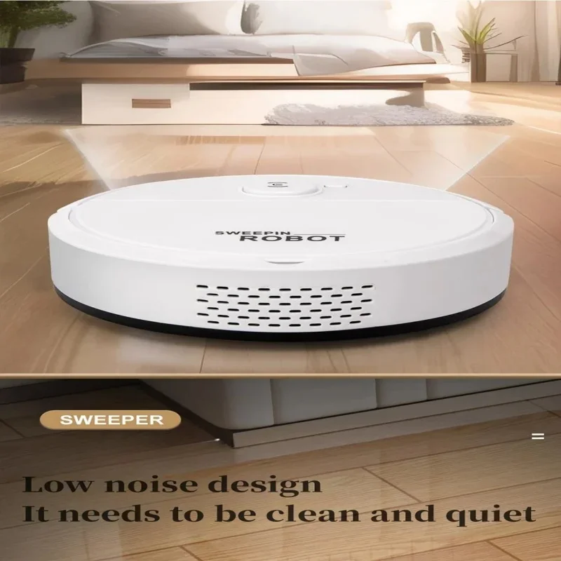 2026 3-in-1 Strong Suction Smart Sweeping Robot Rechargeable Washable Mop For Pet Hair Hard Floor Kitchen Room Sweeping Robot thumbnail 3