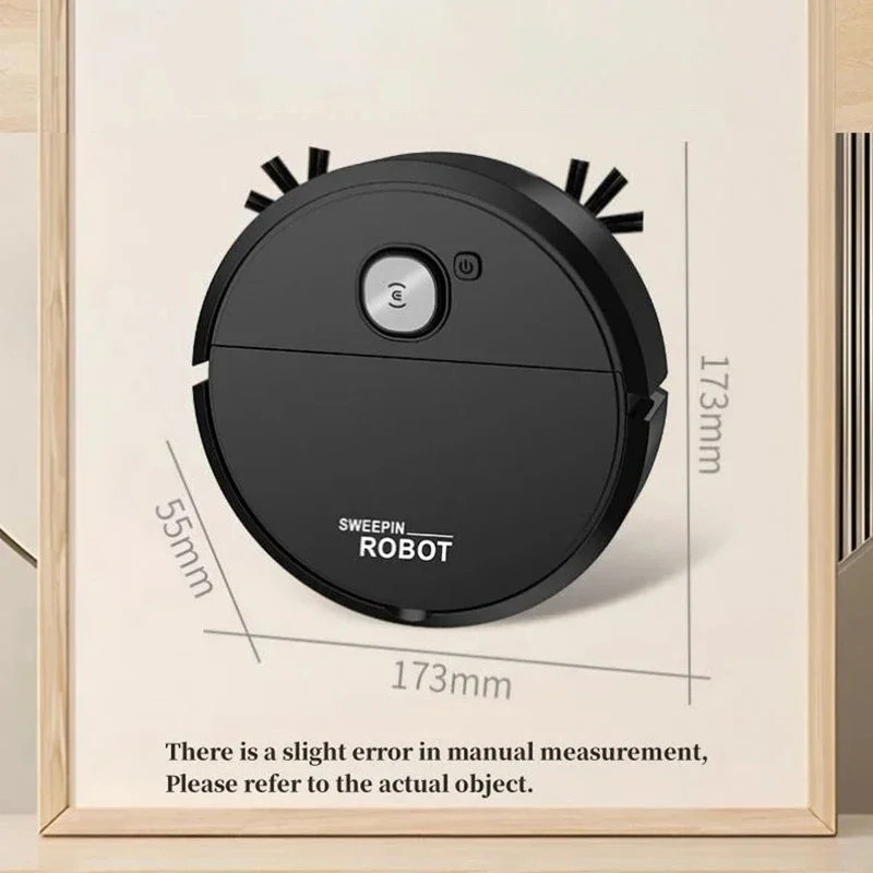 2026 3-in-1 Strong Suction Smart Sweeping Robot Rechargeable Washable Mop For Pet Hair Hard Floor Kitchen Room Sweeping Robot thumbnail 6