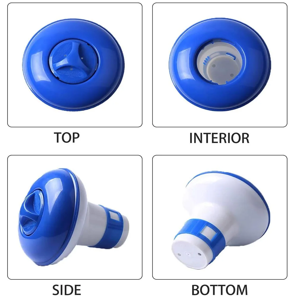 Swimming Pool Float Dispenser, Adjustable Flow Water Purification Float, Automatic Dispensing Box for Bath Disinfection Tablets thumbnail 6