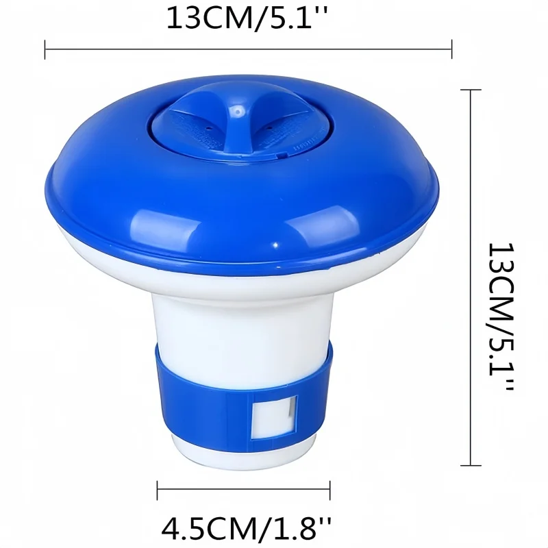 Swimming Pool Float Dispenser, Adjustable Flow Water Purification Float, Automatic Dispensing Box for Bath Disinfection Tablets thumbnail 3