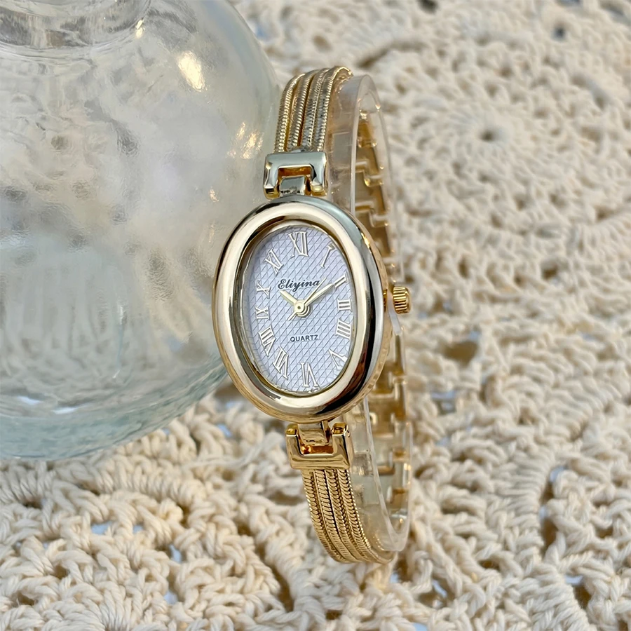 Elegant Tassel-Strapped Oval Watch: A Dainty Vintage Treasure for Women thumbnail 2