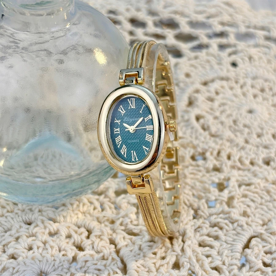 Elegant Tassel-Strapped Oval Watch: A Dainty Vintage Treasure for Women thumbnail 5