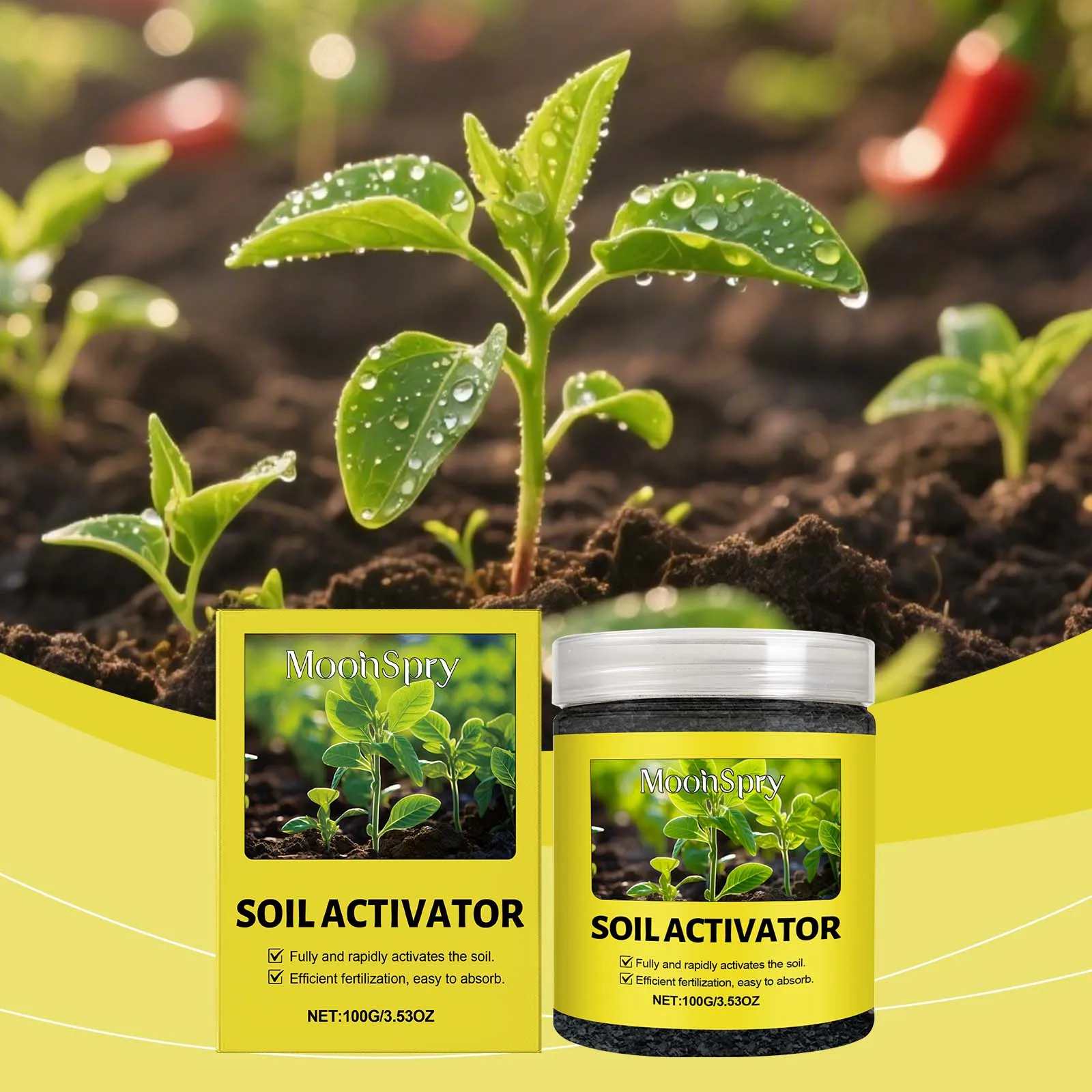 Home garden soil activator, loosens soil, provides plant nutrients and trace elements, aquatic plant fertilizer thumbnail 5