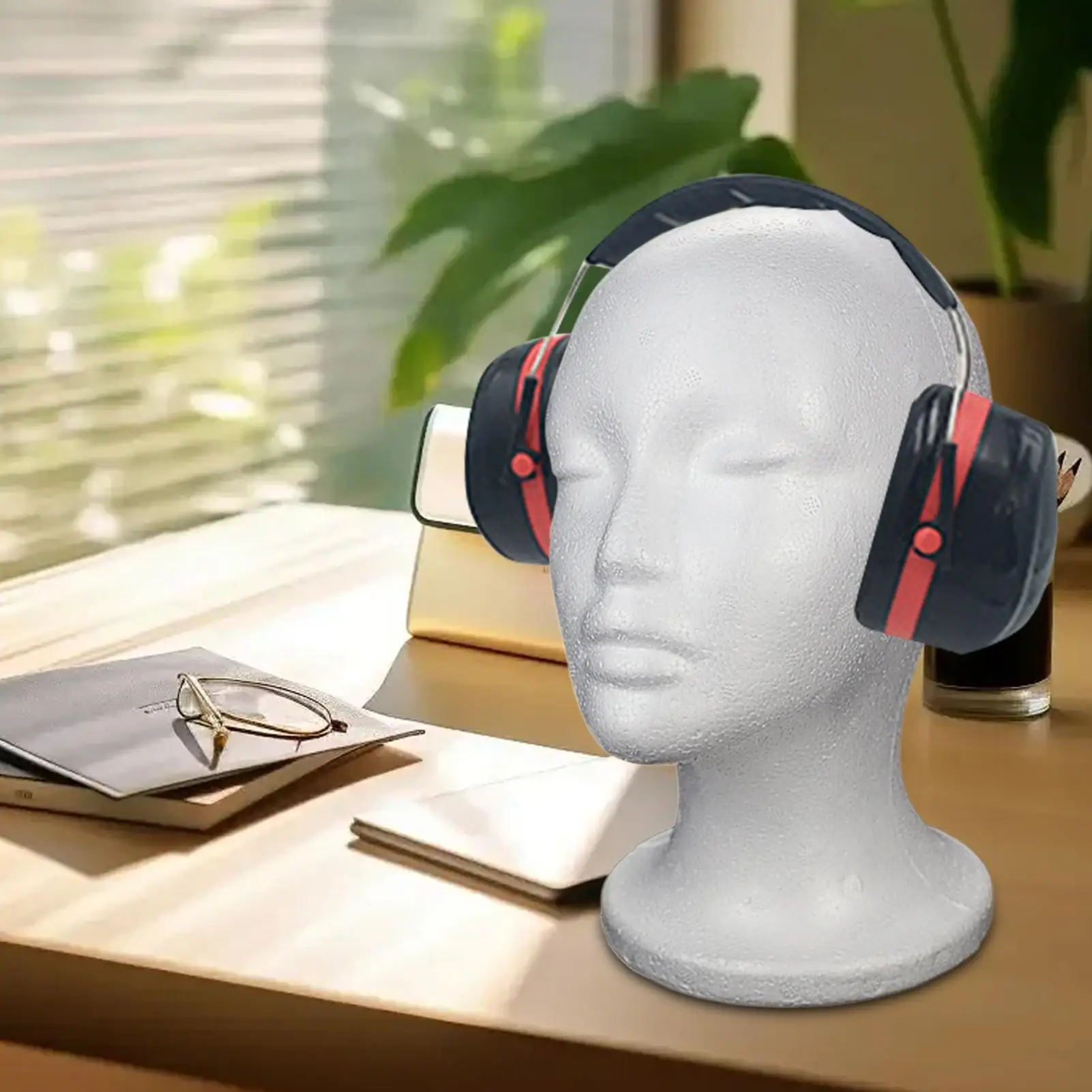 Foam Mannequin Head High-end Hat Wig Display Stand Foam Mannequin Model For Displaying Hats Scarves And Headphones thumbnail 4