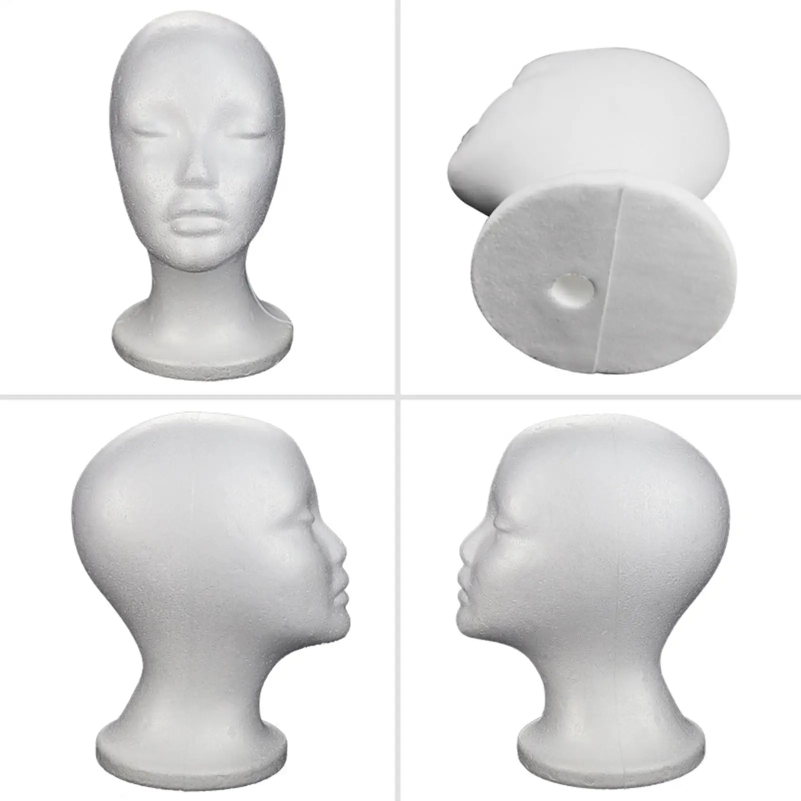 Foam Mannequin Head High-end Hat Wig Display Stand Foam Mannequin Model For Displaying Hats Scarves And Headphones thumbnail 6