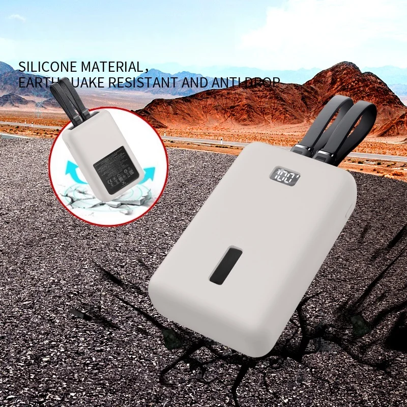 Protective Silicone Case for Anker Zolo 20000 mAh 30W, Power Bank Dust Cover Skin Shell Power Supply Carry Travel Storage Cover