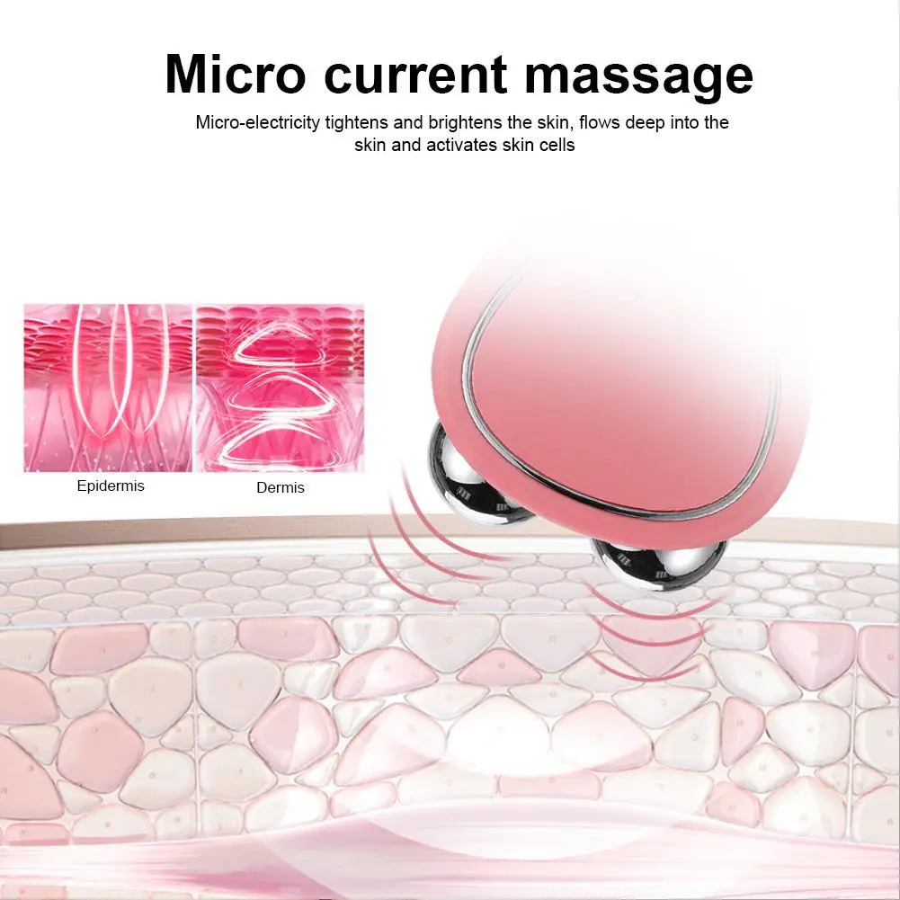 EMS Microcurrent Face Lift Massager Roller Beauty Instrument for Skin Tightening, Rejuvenation & Sculpting Mini Facial Device thumbnail 4