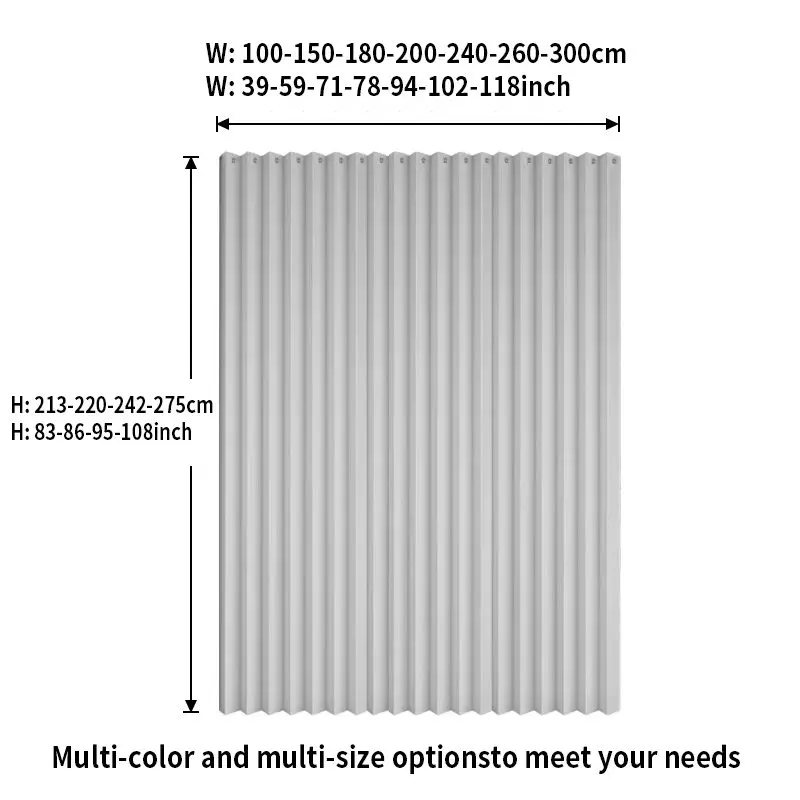 Upgraded Foldable Partition Curtain, Heavy Duty Thick Fabric, Living Room Kitchen Divider, Room Partition thumbnail 4