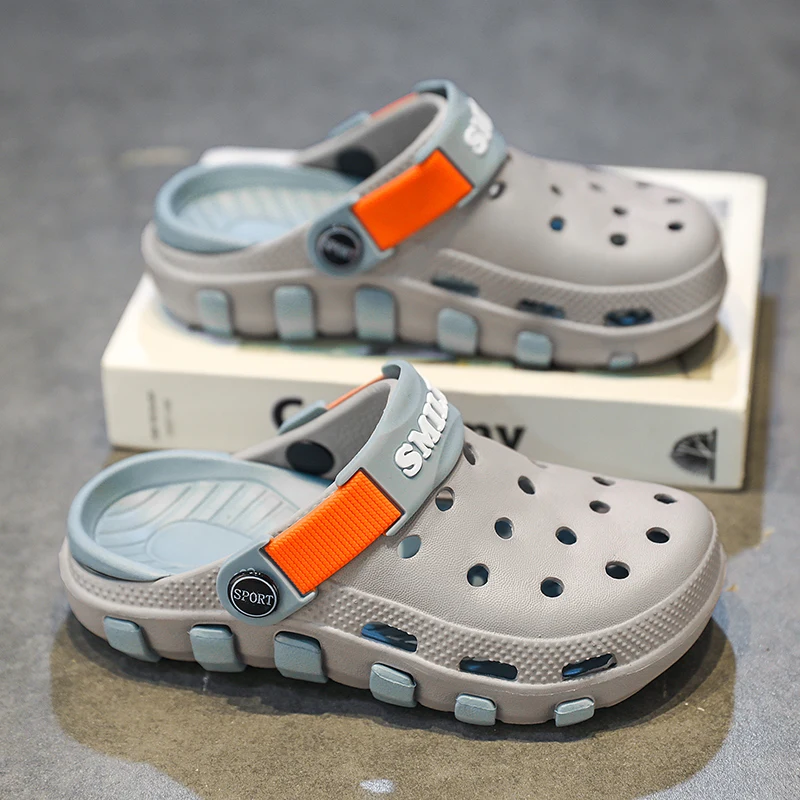 Children Slippers Boy Clogs Summer Beach  Shoes Sneaker Casual Comfortable Indoor Outdoor Sports Sandals for Boy 4 To 10 Years