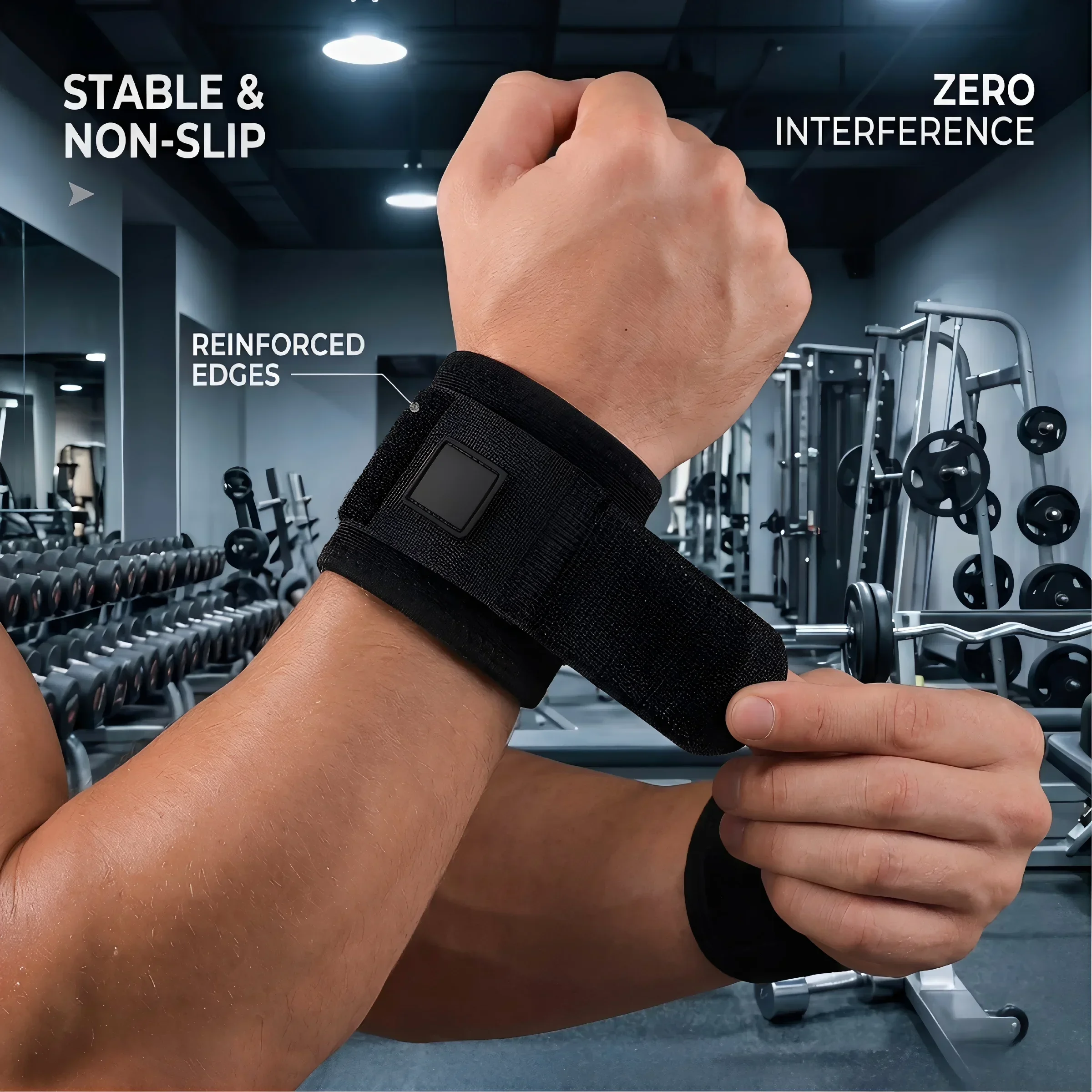 Wrist Support Brace Wrist Stabilizer Adjustable Wrist Bandages Protector Left/Right Hand Wrist Wraps Fitness Office Pain Relief thumbnail 4