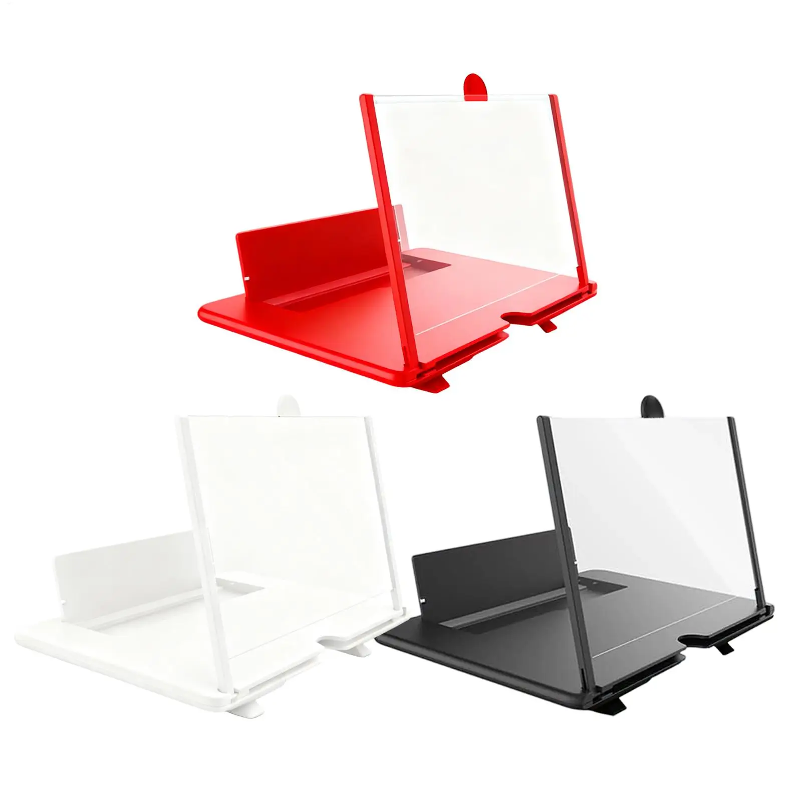Mobile Phone Screen Magnifier Foldable 3D HD Magnifying Projector Screen Magnifier Pull-out Lazy Phone Stand for Video Watching