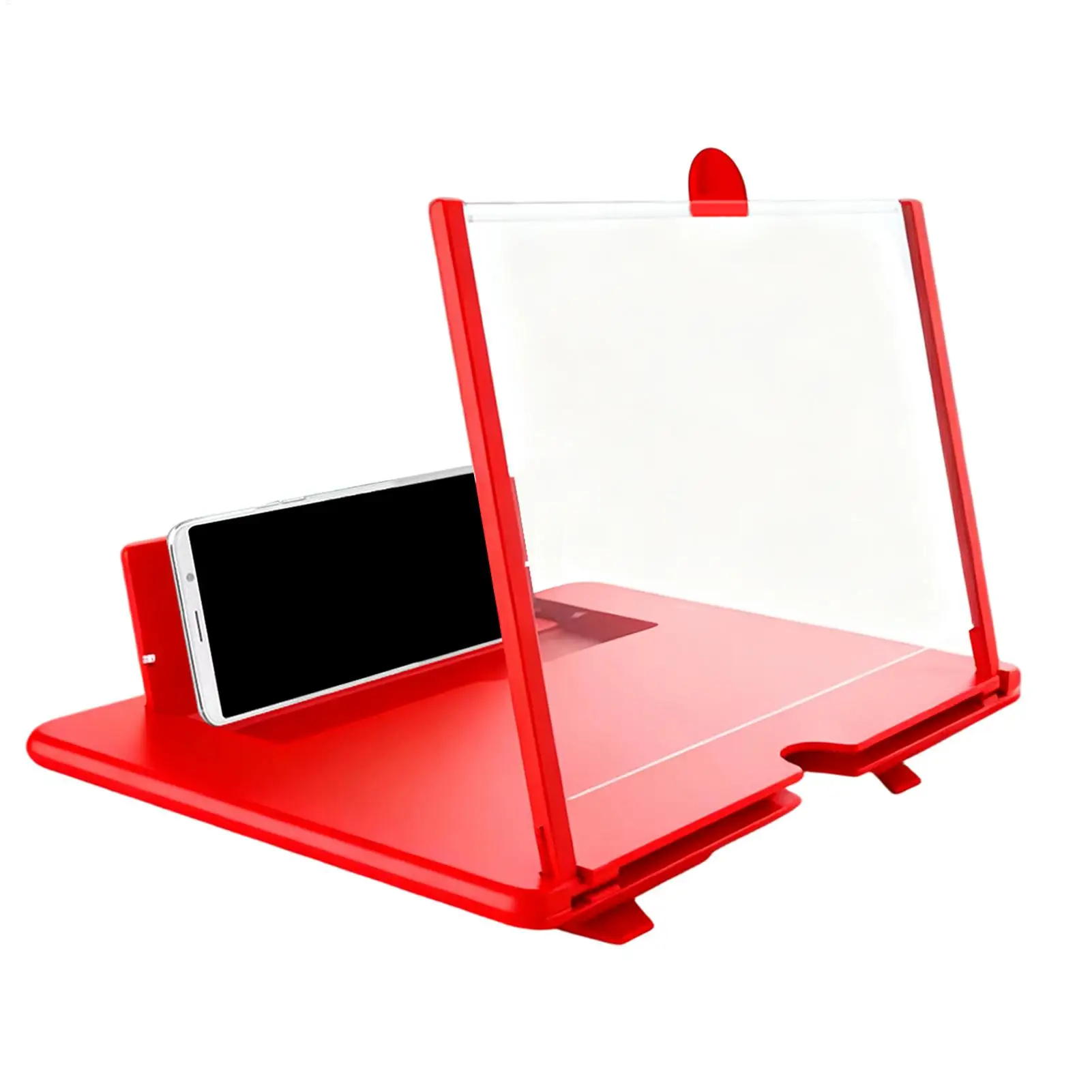 Mobile Phone Screen Magnifier Foldable 3D HD Magnifying Projector Screen Magnifier Pull-out Lazy Phone Stand for Video Watching thumbnail 2