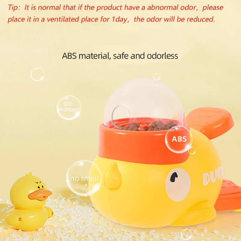 Dog, cat, pet feeder, little yellow duck, interactive puzzle dog feeding machine, puppy, missing food toy, anti-slip bottom thumbnail 5
