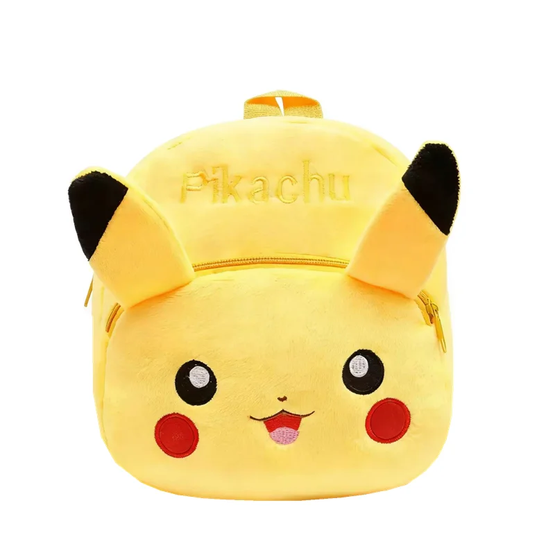 Pokemon Plush Backpack Lightweight pikaqiu Anime Figure Children's School Bag Cartoon Backpack Student School Birthday Gifts ﻿ thumbnail 6