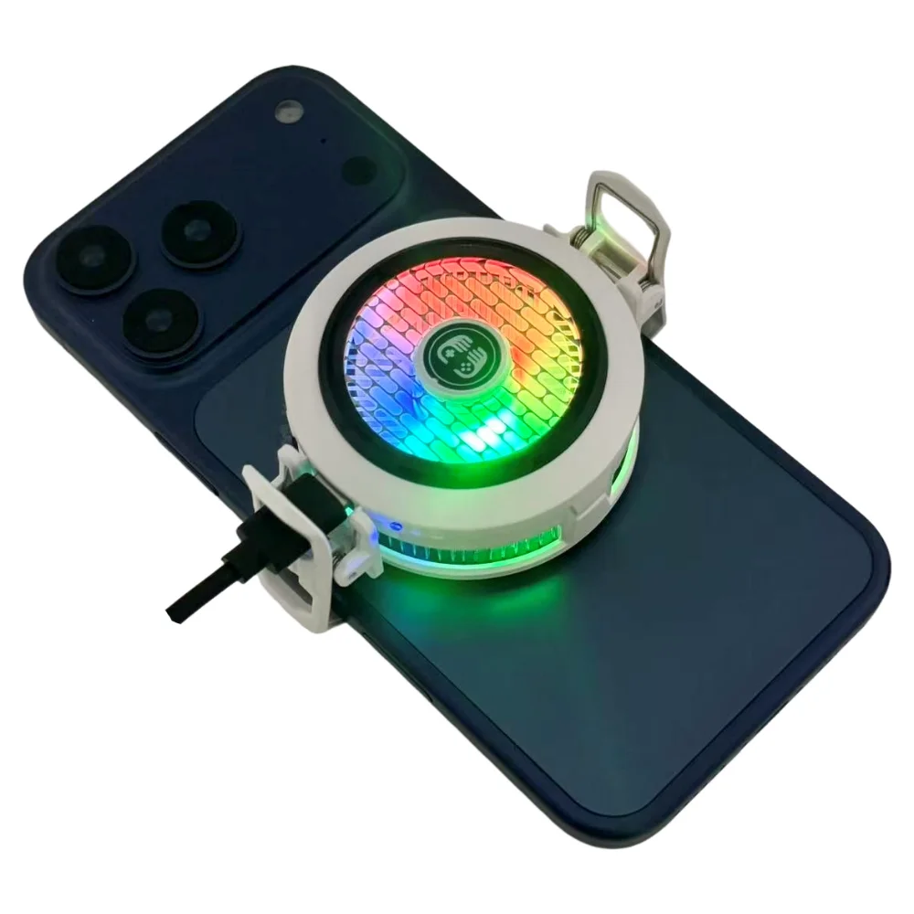 FS27 Semiconductor Phone Cooler Stylish Design Powerful Cooling Adjustable Power Magnetic Clip 2 in 1 for Mobile Gaming thumbnail 2