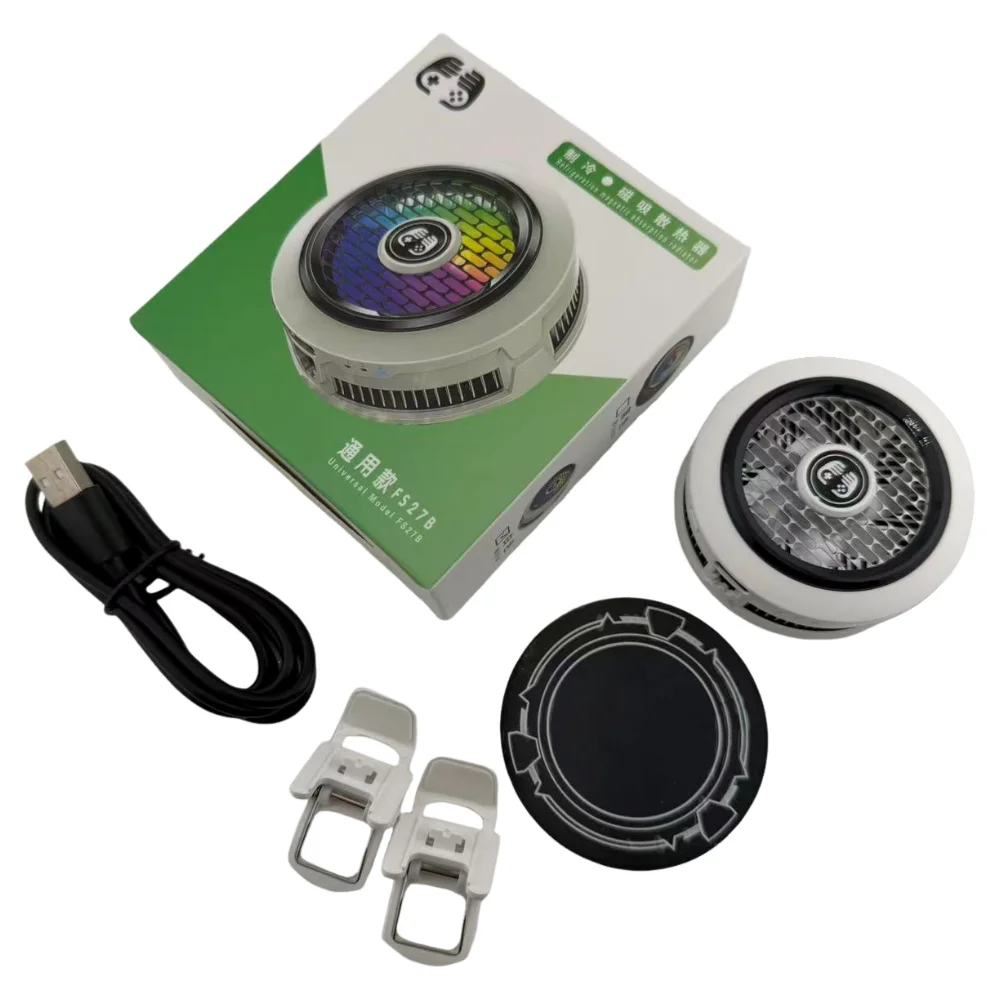 FS27 Semiconductor Phone Cooler Stylish Design Powerful Cooling Adjustable Power Magnetic Clip 2 in 1 for Mobile Gaming thumbnail 3