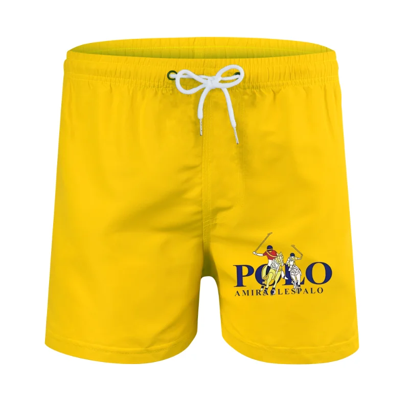 2026 Men's Summer Breathable Beach Pants, Low-Waist Sexy Swimsuit, Belted Casual Pants, Surfing, Volleyball, Running Shorts thumbnail 3