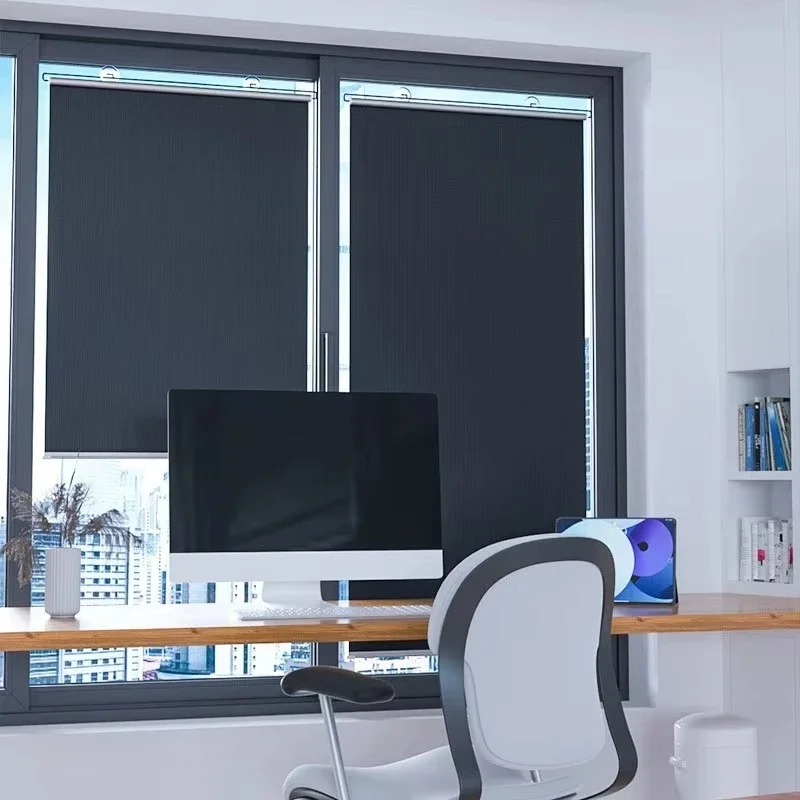 Roller Window Store Without Drill Blinds Home Decor Items Decoration Blind Blackout Day Night Drilling Rolling Outdoor Shutter thumbnail 5