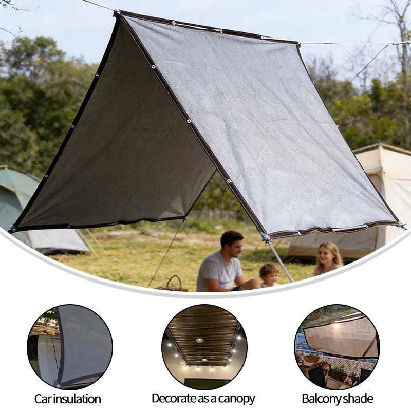 Summer Shade Membrane for Car Tent Shelter UV Protection Awning Tent Camping Sunshade Net Privacy Awning Tent Sun Shade Net
