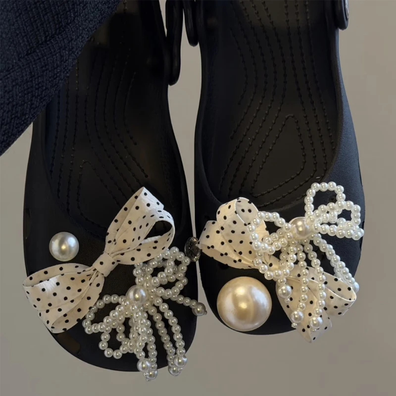 New Set Women Retro Ballet Shoes Charms Fashion Simple Flower Shoe Charms Pack DIY Metal Flower Shoe Decorations 1Set thumbnail 6