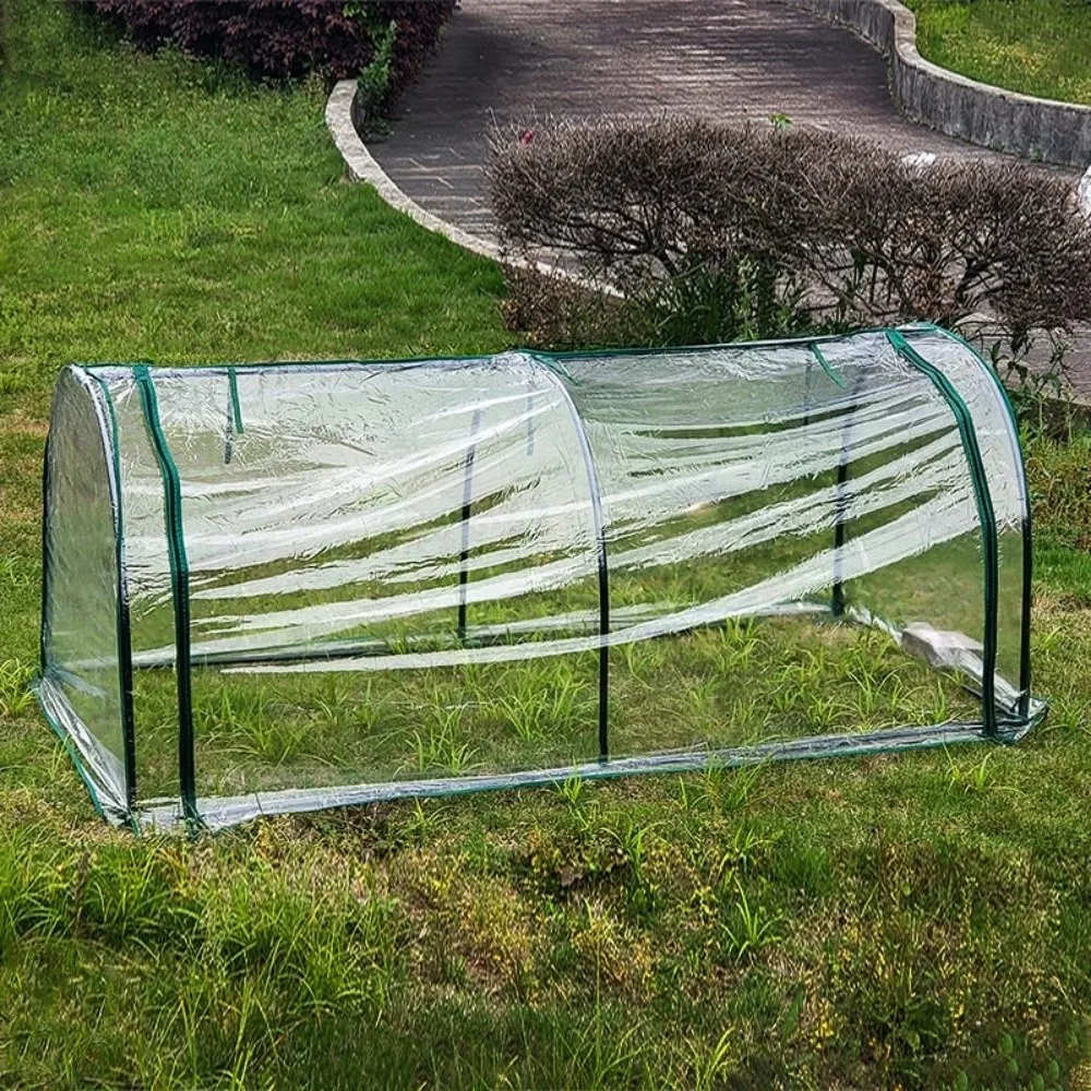Transparent Mini Plant Greenhouse Plastic Waterproof Insulation Cover Bird-proof Efficient Protect Plant Grow Tent Backyard thumbnail 3