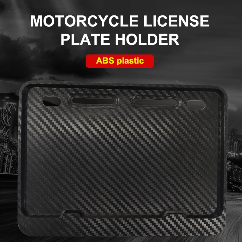Motorcycle License Plate Bracket Set​ - Universal Rustproof Frames for Front & Rear, Durable & Easy to Install, Fits Most Bikes thumbnail 2