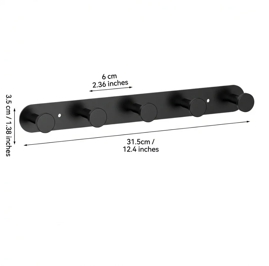 Stainless Steel Bathroom Hooks Strong Adhesive Hook Waterproof Strong Wall Mount Rack No Drilling For Towels And Bath Items thumbnail 6