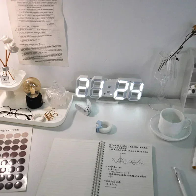 Electronic Alarm Modern Digital Wall Clock Desk Watches Home Decoration for Bedroom Decor Interior Led Table Clocks Living Room thumbnail 3