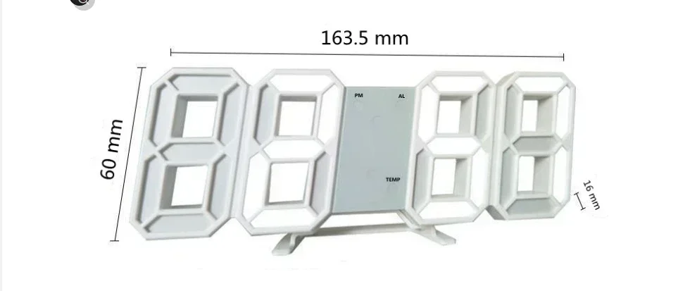 Electronic Alarm Modern Digital Wall Clock Desk Watches Home Decoration for Bedroom Decor Interior Led Table Clocks Living Room thumbnail 6