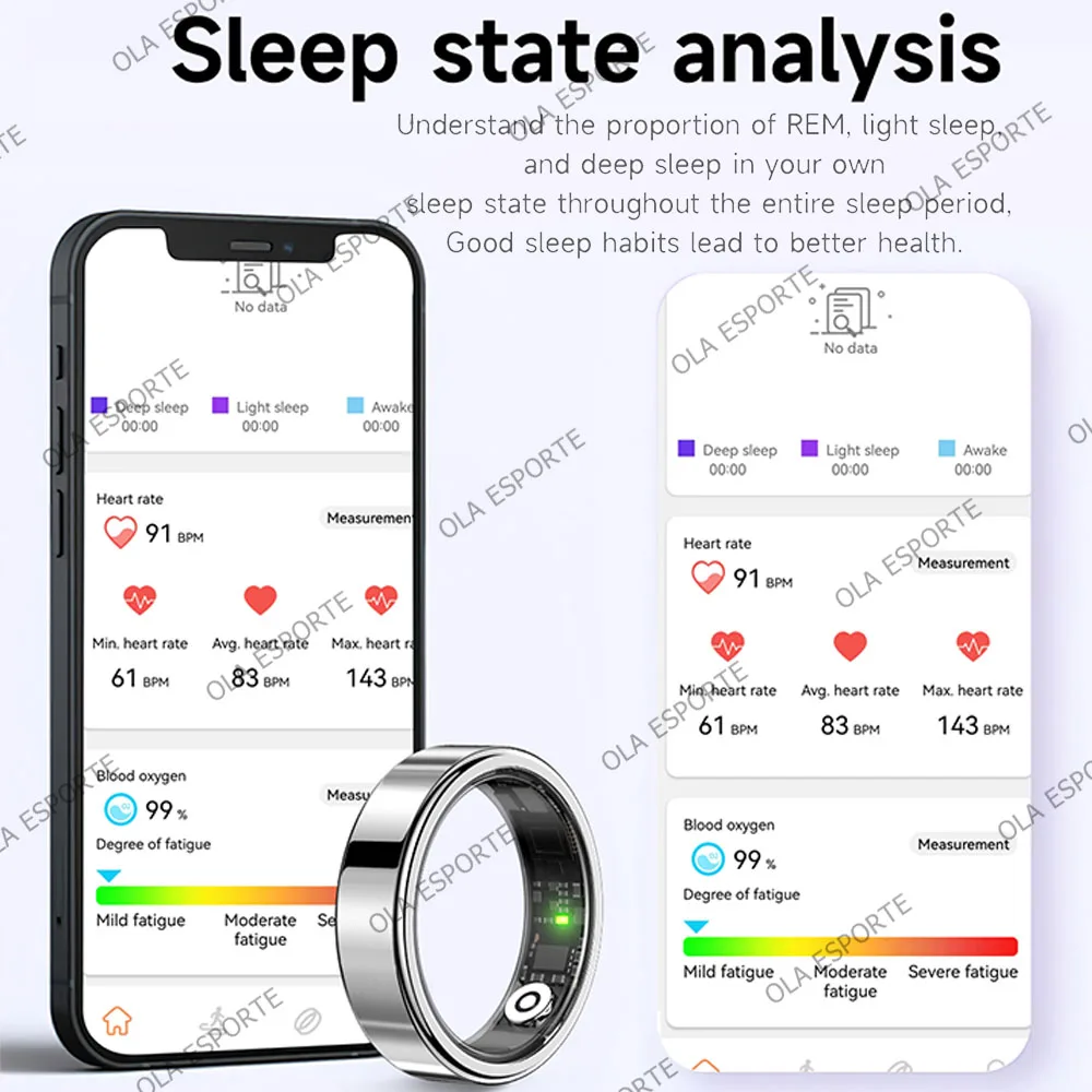 R10 Smart Ring with Charging Case for Men Women, Health and Sleep Monitor, 5ATM Waterproof, Multi-sport Mode, Smartring 2026 New thumbnail 4