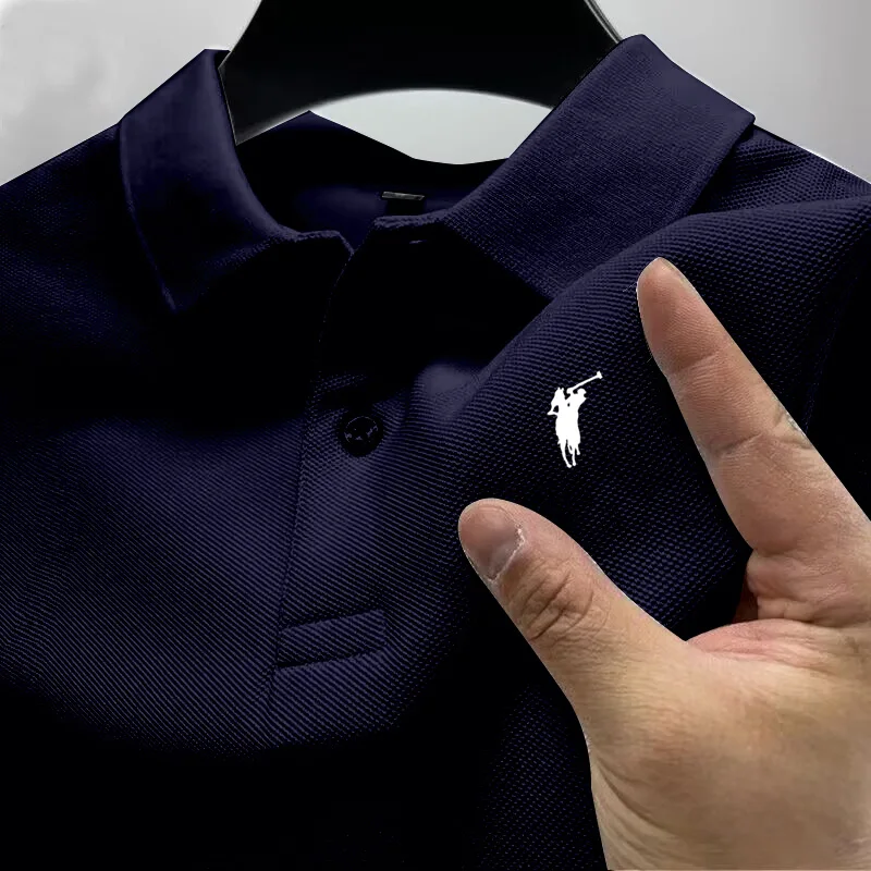 Luxury Brand Men's Short Sleeve Polo Shirt High-End Printed Summer Fashion Lapel T-Shirt New Style Casual Men's Clothing thumbnail 3
