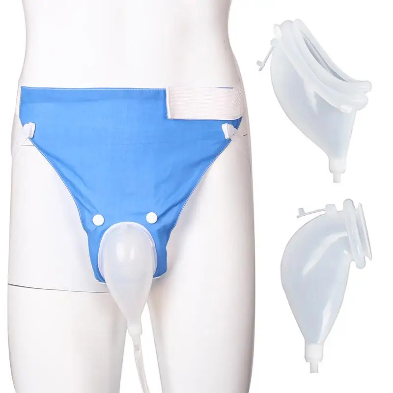 Reusable Hypo-allergenic Men Older Woman Silicone Urine collector Bags Adults Urinal with Urine Catheter Bags Male Female Toilet thumbnail 2