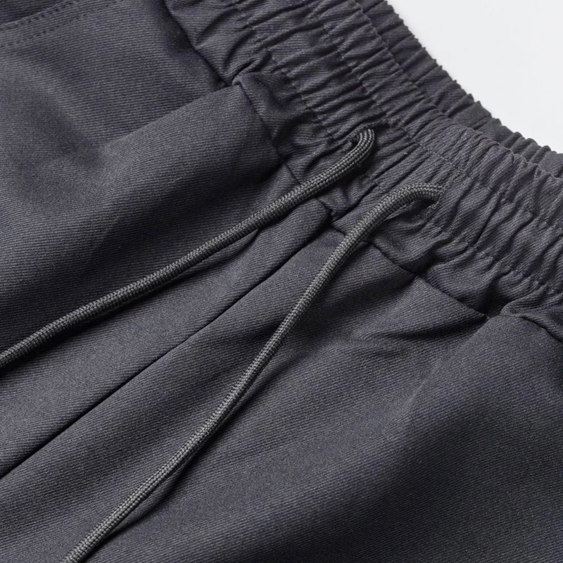 Men's Polyester Woven Cargo Pants Multi Pocket Straight Leg Drawstring Waist Outdoor Workwear Casual Durable Trousers thumbnail 4