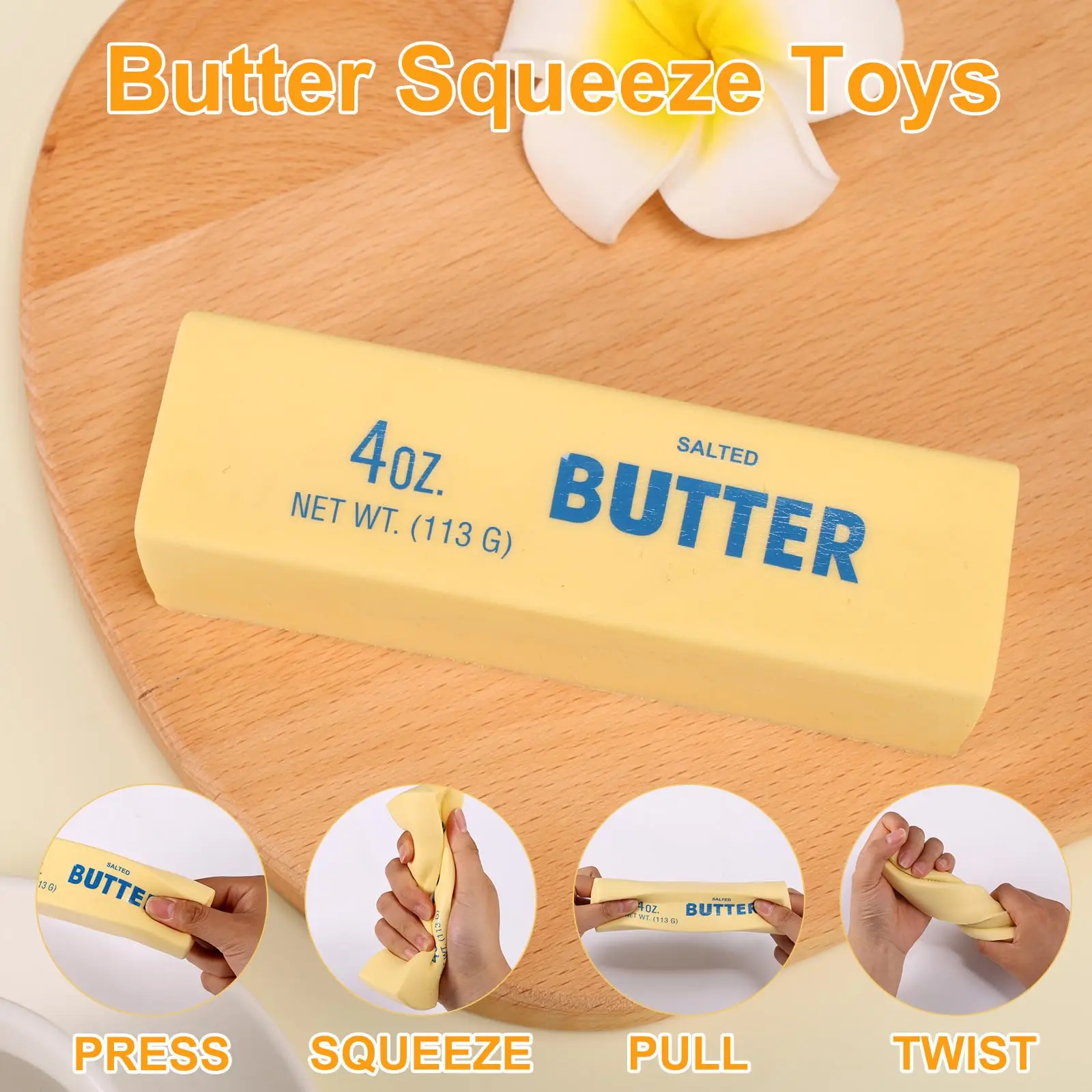 Cheese Shape Squeeze Toy Cheese Cube Pinch Stress Relief Fidget Toy Sensory Toy for Office Relax Stress Relief Ornament thumbnail 5