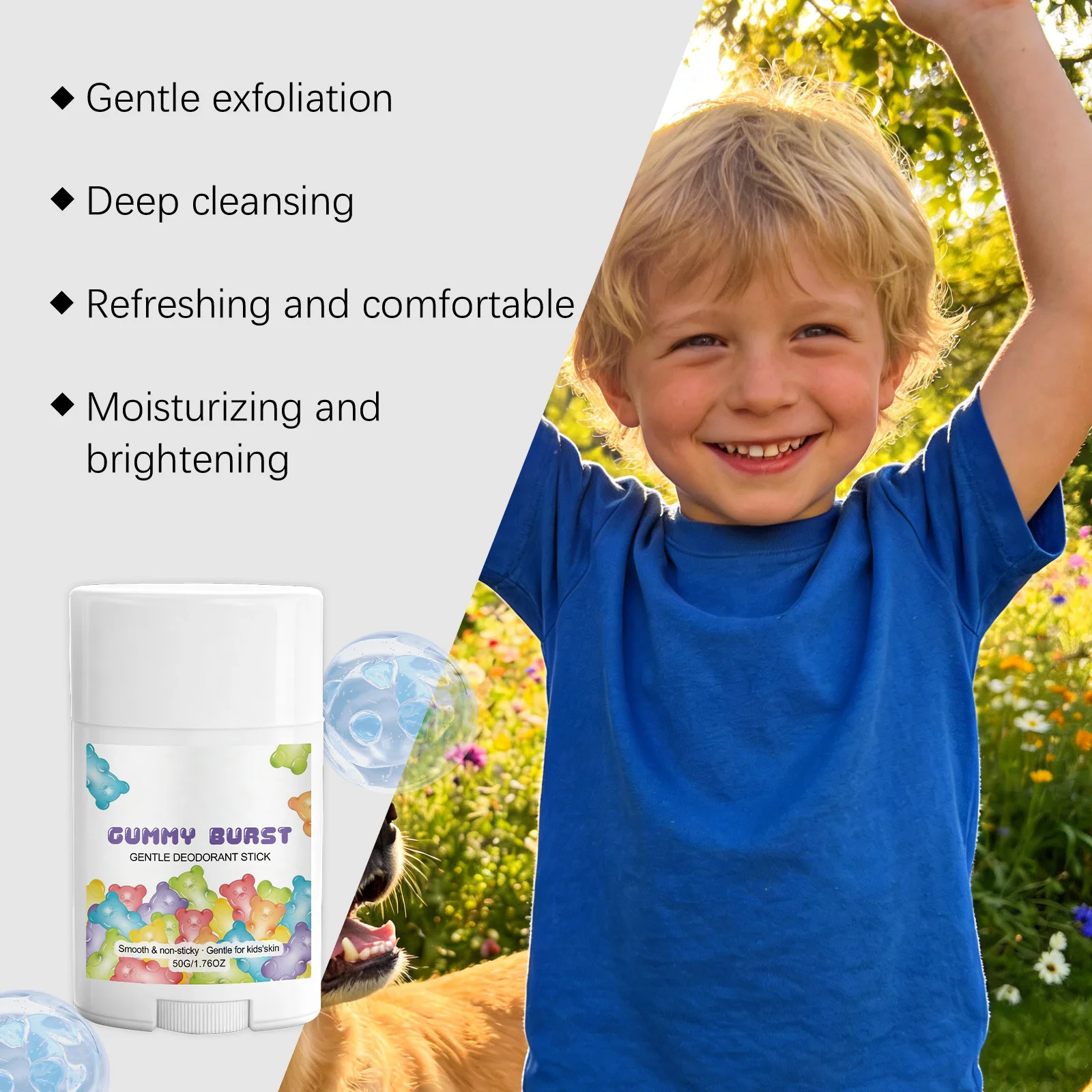 Body Odor Remover Antiperspirant Stick for Kids Sweat Odor Inhibiting Armpit Refreshing Lasting Fragrance Body Deodorant Stick thumbnail 3