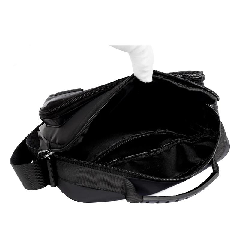 Men's Large Capacity Waterproof Messenger Bag – Durable Nylon Crossbody with Multi-Pockets for Travel & Work thumbnail 6