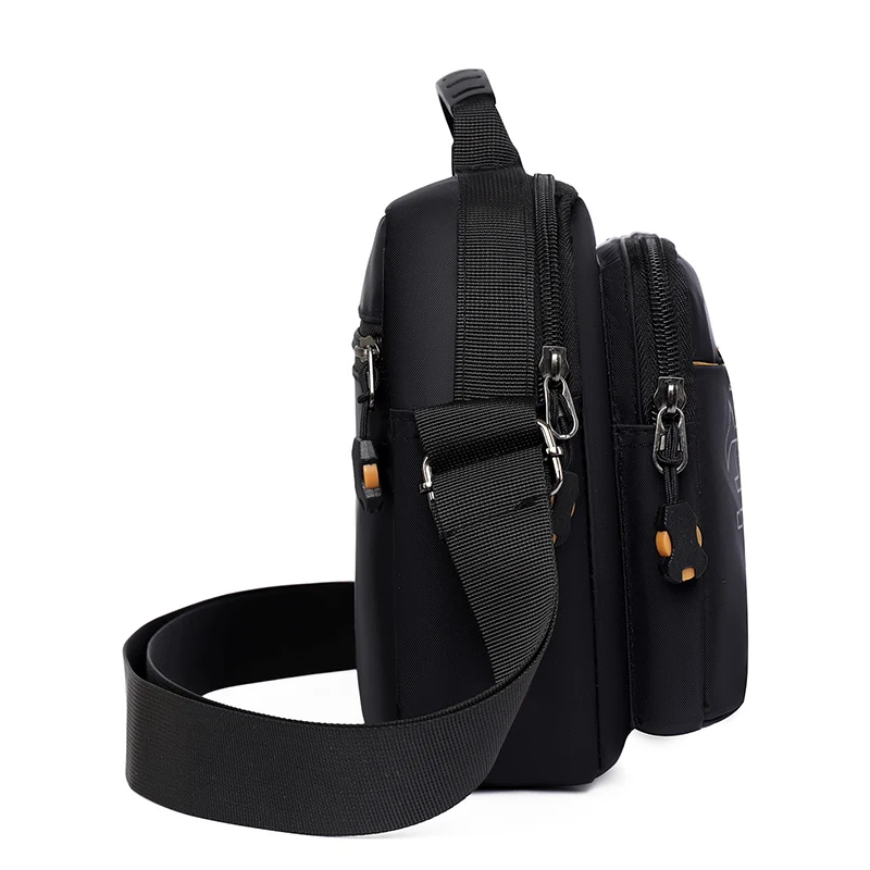 Men's Large Capacity Waterproof Messenger Bag – Durable Nylon Crossbody with Multi-Pockets for Travel & Work thumbnail 4