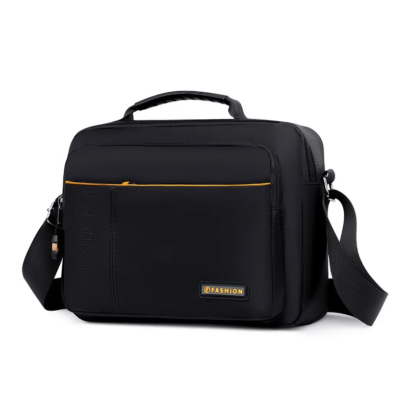 Men's Large Capacity Waterproof Messenger Bag – Durable Nylon Crossbody with Multi-Pockets for Travel & Work thumbnail 3