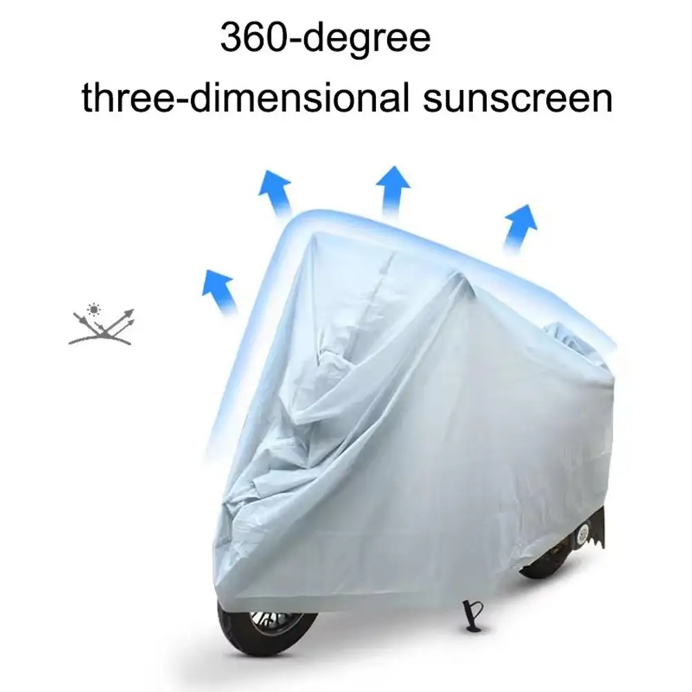 Universal Motorcycle Cover Waterproof UV Sun Dust Protection Outdoor Indoor Scooter Bike Protective Cover thumbnail 3