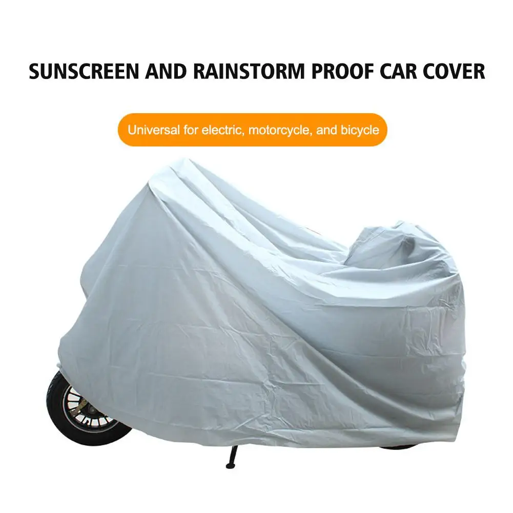 Universal Motorcycle Cover Waterproof UV Sun Dust Protection Outdoor Indoor Scooter Bike Protective Cover thumbnail 4
