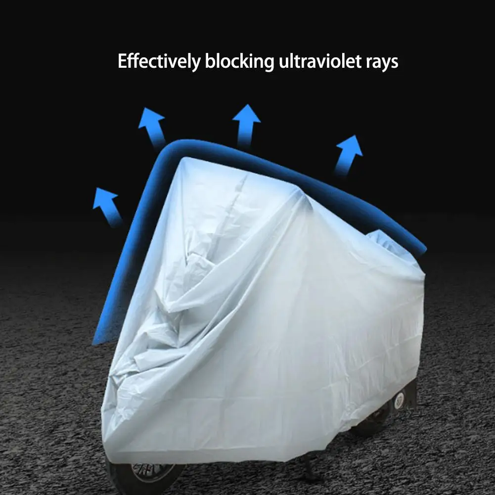 Universal Motorcycle Cover Waterproof UV Sun Dust Protection Outdoor Indoor Scooter Bike Protective Cover thumbnail 5