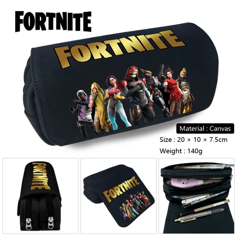 Fortnite Cosplay Kids Pencil Case Large Capacity Stationery Box Students School Pen Pouch Bags Kids Gifts Toys Bags thumbnail 6