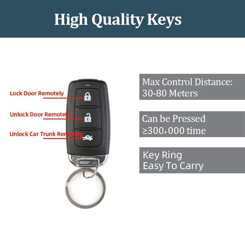 Car Remote Central Door Lock Keyless System Remote Control Car Alarm Systems Central Locking withAuto Remote Central Kit thumbnail 2
