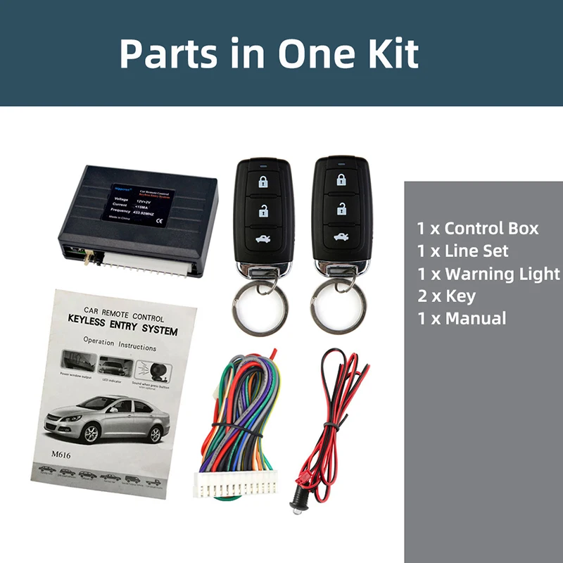 Car Remote Central Door Lock Keyless System Remote Control Car Alarm Systems Central Locking withAuto Remote Central Kit thumbnail 6