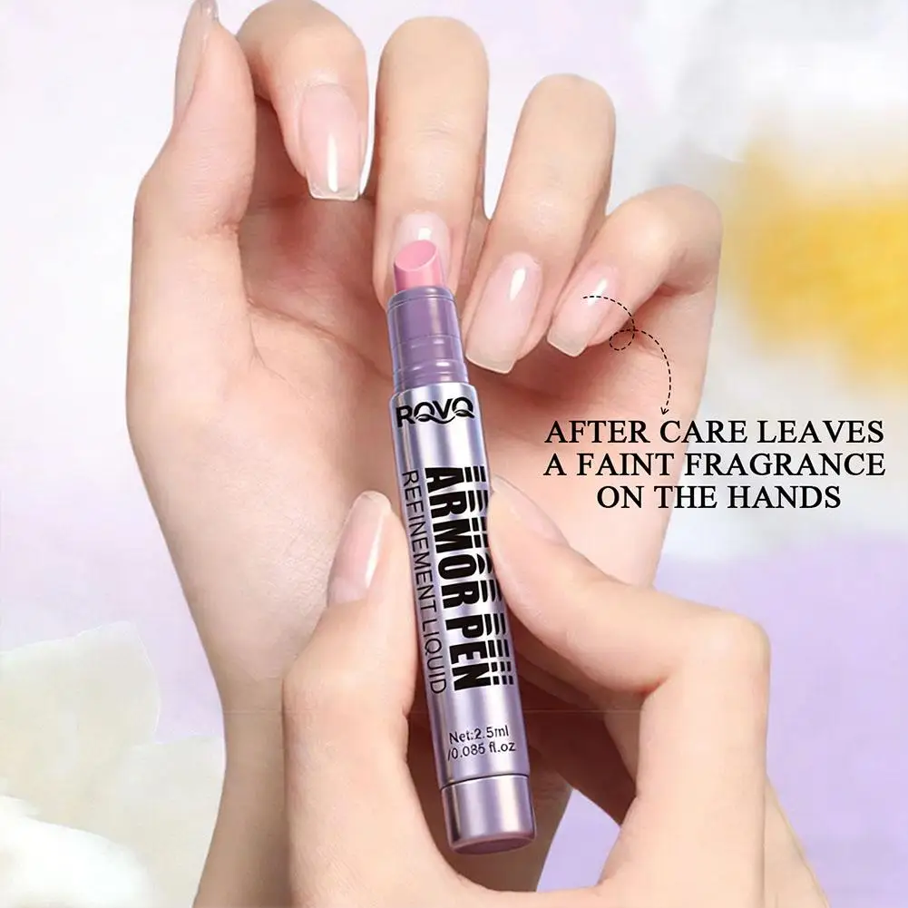 Nail Polish Pen,Cuticle Care Treatment Pen,Polishes And Smooths Cuticles,Pen Refinement Liquid Nail Art Pen Manicure Care Tools thumbnail 4