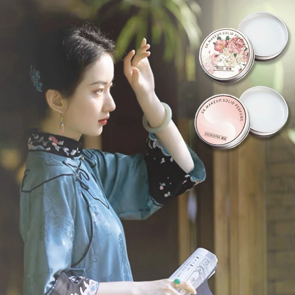 1 Box Solid Perfumes for Women Original Light Fresh and Elegant Fragrance Balm Deodorants Body Antiperspirant Rose /Peony /Lotus thumbnail 3