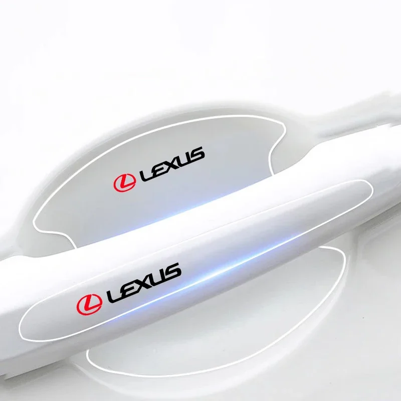 8Pcs Car Door Bowl Handle Protective Sticker Anti-collision Strip For Lexus F SPORT ES RX NX LS UX LM LX GX LC RZ IS CT GS RC HS thumbnail 5