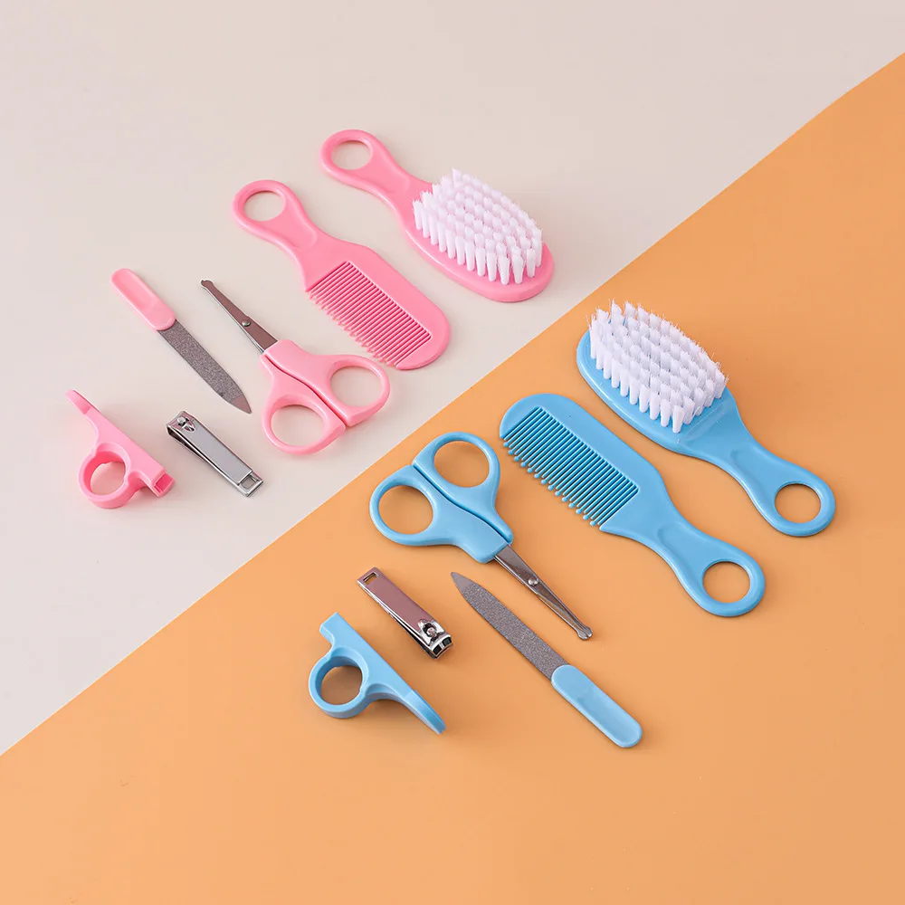 6pcs Baby Care Set Hair Comb Grooming Brush Set Nail Trimmer Scissors Clipper Hygiene Kit Healthcare Tools Sets for Toddler Gift thumbnail 2