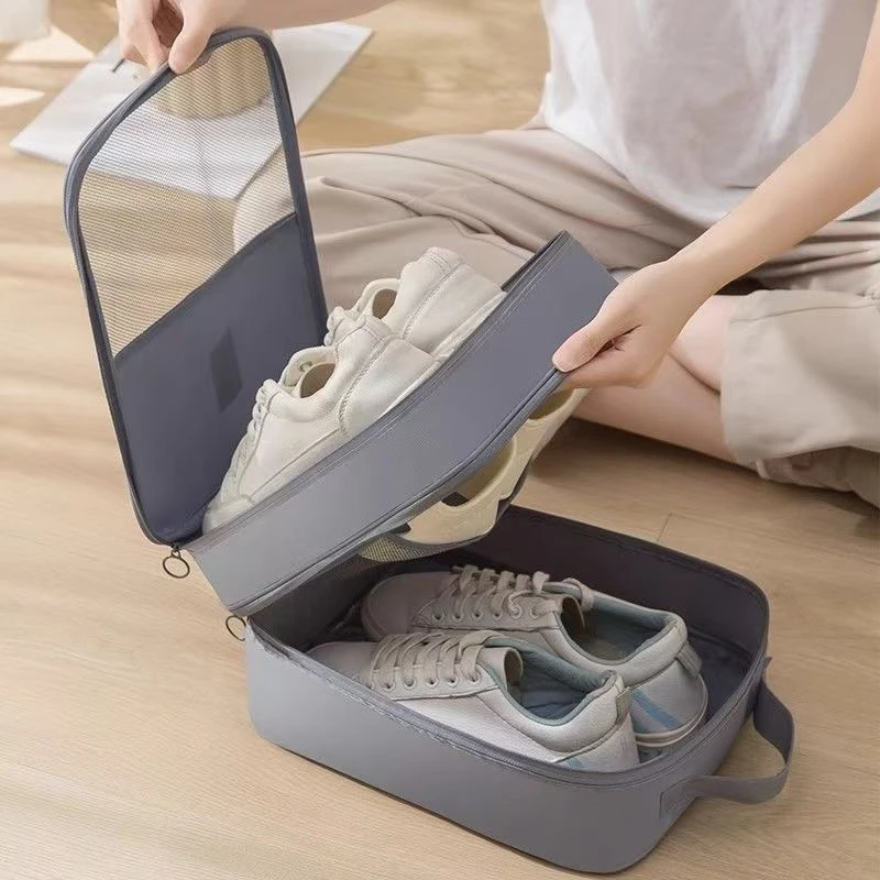 Shoe Bags for Travel Holds 3 Pair of Shoes Portable Storage Bag Organizer Travel Luggage Shoe Organizer for Women and Teenager thumbnail 3